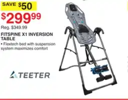 Dunham's Sports TEETER FITSPINE X1 INVERSION TABLE offer