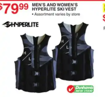 Dunham's Sports MEN'S AND WOMEN'S HYPERLITE SKI VEST offer