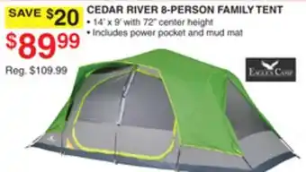 Dunham's Sports CEDAR RIVER 8-PERSON FAMILY TENT offer