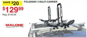 Dunham's Sports MALONE FOLDAWAY 5 MULTI CARRIER offer