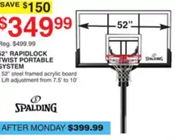 Dunham's Sports 52 RAPIDLOCK TWIST PORTABLE SYSTEM offer