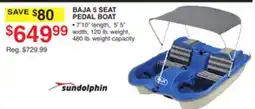 Dunham's Sports SUNDOLPHIN BAJA 5 SEAT PEDAL BOAT offer