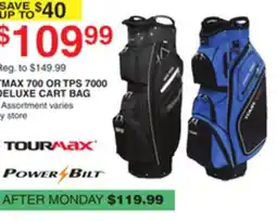 Dunham's Sports POWERBILT TMAX 700 OR TPS 7000 DELUXE CART BAG offer