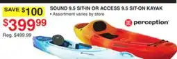 Dunham's Sports SOUND 9.5 SIT-IN OR ACCESS 9.5 SIT-ON KAYAK offer