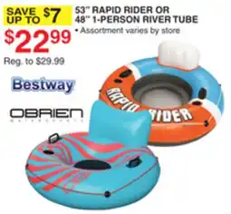 Dunham's Sports 53 RAPID RIDER OR 48 1-PERSON RIVER TUBE offer