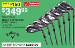 Dunham's Sports MEN'S X SERIES OS STEEL IRONS offer