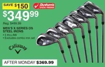 Dunham's Sports MEN'S X SERIES OS STEEL IRONS offer
