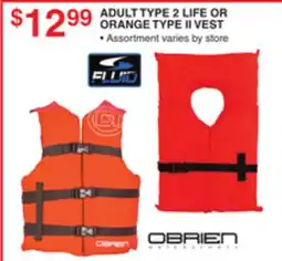 Dunham's Sports ADULT TYPE 2 LIFE OR ORANGE TYPE II VEST offer