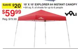 Dunham's Sports 10' X 10' EXPLORER 64 INSTANT CANOPY offer