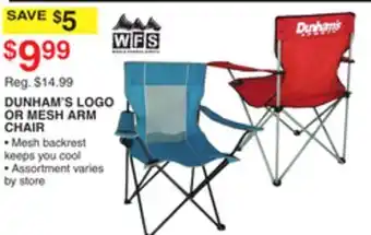 Dunham's Sports DUNHAM'S LOGO OR MESH ARM CHAIR offer
