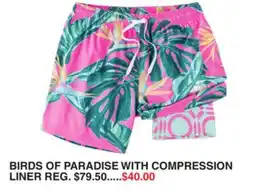 Dunham's Sports BIRDS OF PARADISE WITH COMPRESSION LINER offer