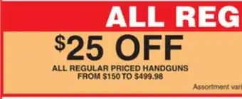 Dunham's Sports HANDGUNS offer