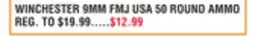 Dunham's Sports WINCHESTER 9MM FMJ USA 50 ROUND AMMO offer