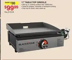 Dunham's Sports 17 TABLE TOP GRIDDLE offer