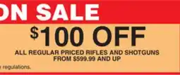 Dunham's Sports RIFLES AND SHOTGUNS offer