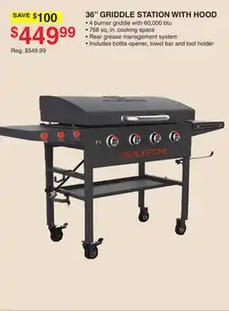 Dunham's Sports BLACKSTONE 36 GRIDDLE STATION WITH HOOD offer