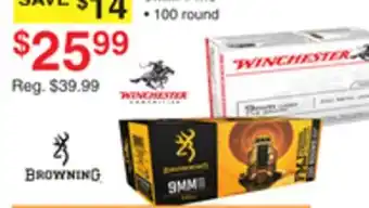 Dunham's Sports 9MM FMJ offer