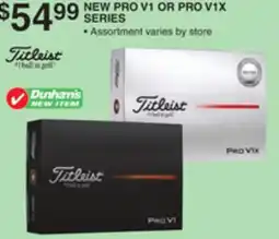 Dunham's Sports TITLEIST NEW PRO V1 OR PRO V1X SERIES offer