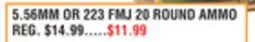 Dunham's Sports 5.56MM OR 223 FMJ 20 ROUND AMMO offer