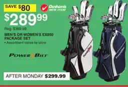 Dunham's Sports MEN'S OR WOMEN'S EX850 PACKAGE SET offer