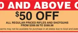 Dunham's Sports RIFLES AND SHOTGUNS offer