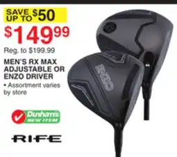 Dunham's Sports MEN'S RX MAX ADJUSTABLE OR ENZO DRIVER offer