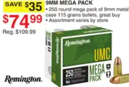 Dunham's Sports REMINGTON 9MM MEGA PACK offer