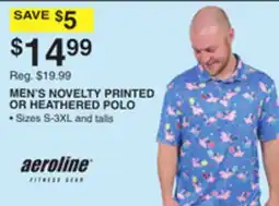 Dunham's Sports AEROLINE MEN'S NOVELTY PRINTED OR HEATHERED POLO offer