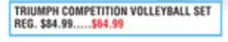 Dunham's Sports TRIUMPH COMPETITION VOLLEYBALL SET offer
