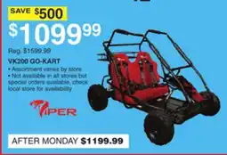 Dunham's Sports PIPER VK200 GO-KART offer