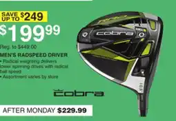 Dunham's Sports COBRA MEN'S RADSPEED DRIVER offer