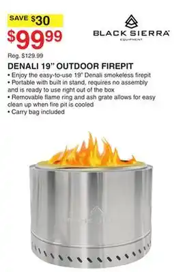 Dunham's Sports BLACK SIERRA DENALI 19 OUTDOOR FIREPIT offer