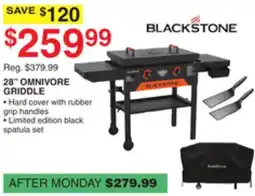 Dunham's Sports BLACK STONE 28 OMNIVORE GRIDDLE offer