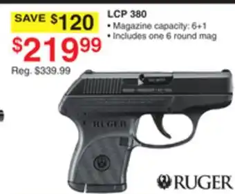 Dunham's Sports RUGER LCP 380 offer