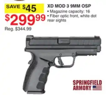 Dunham's Sports SPRINGFIELD ARMORY XD MOD 3 9MM OSP offer
