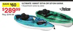 Dunham's Sports PELICAN ULTIMATE 100NXT ULTIMATE 100NXT SIT-IN OR SIT-ON KAYAK offer