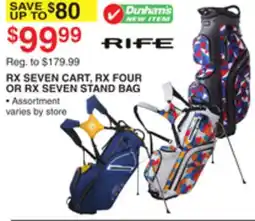 Dunham's Sports RX SEVEN CART, RX FOUR OR RX SEVEN STAND BAG offer