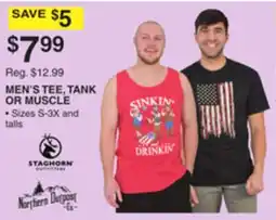 Dunham's Sports MEN'S TEE, TANK OR MUSCLE offer