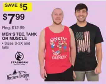 Dunham's Sports MEN'S TEE, TANK OR MUSCLE offer