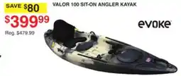 Dunham's Sports EVOKE VALOR 100 SIT-ON ANGLER KAYAK offer