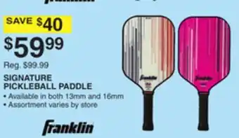 Dunham's Sports FRANKLIN SIGNATURE PICKLEBALL PADDLE offer