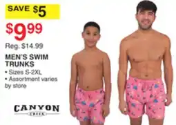 Dunham's Sports CANYON MEN'S SWIM TRUNKS offer