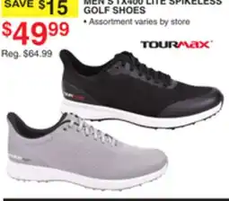 Dunham's Sports TOURMAX MEN'S TX400 LITE SPIKELESS GOLF SHOES offer