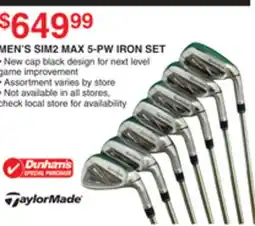 Dunham's Sports MEN'S SIM2 MAX 5-PW IRON SET offer