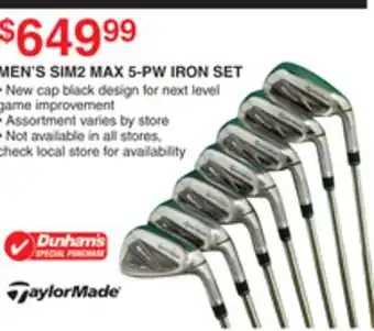 Dunham's Sports MEN'S SIM2 MAX 5-PW IRON SET offer