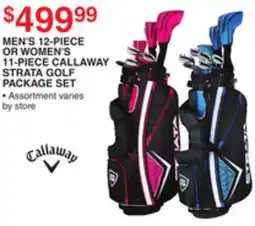 Dunham's Sports MEN'S 12-PIECE OR WOMEN'S 11-PIECE CALLAWAY STRATA GOLF PACKAGE SET offer