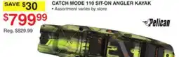 Dunham's Sports PELICAN CATCH MODE 110 SIT-ON ANGLER KAYAK offer