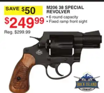 Dunham's Sports ROCK ISLAND M206 38 SPECIAL REVOLVER offer