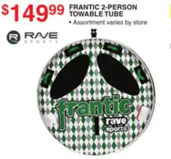 Dunham's Sports RAVE FRANTIC 2-PERSON TOWABLE TUBE offer