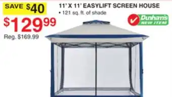 Dunham's Sports 11' X 11' EASYLIFT SCREEN HOUSE offer
